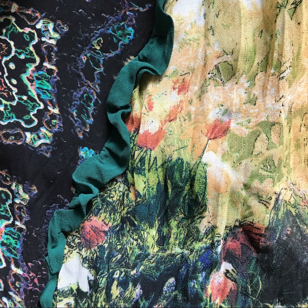 The Pyramid Collection Colorful Boho Dress Size L… - image 5